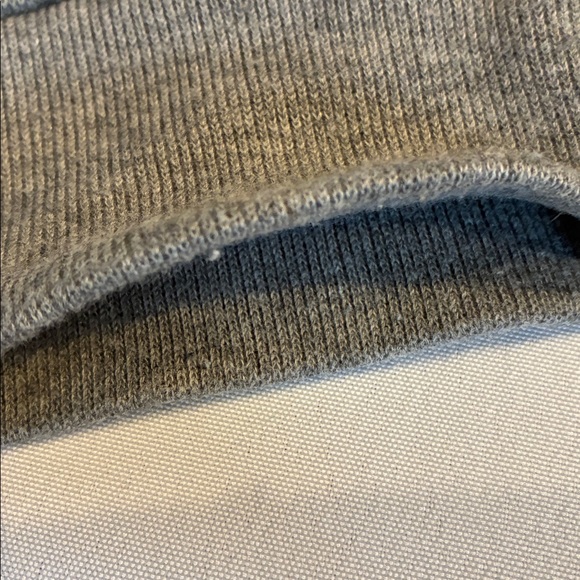 Cremieux mens gray pullover sweatshirt 1/4 button up faux suede accents size XXL - Picture 12 of 14